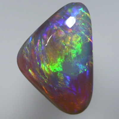 SOLID SEMI BLACK OPAL Large bright rolling flash